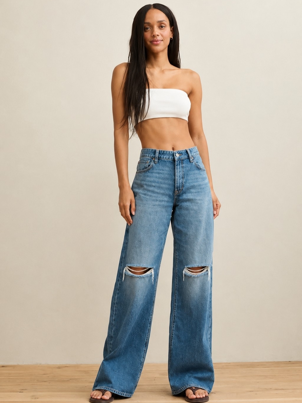 AE Super High-Waisted Baggy Wide-Leg Jean